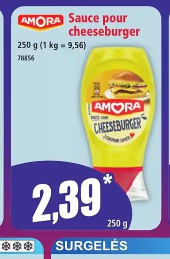 Norma AMORA Sauce pour cheeseburger offre