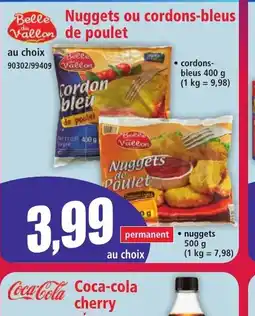 Norma BELLE DE VALLON Nuggets ou cordons-bleus de poulet offre