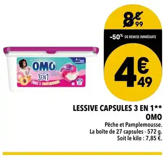 Supeco Lessive Capsules 3 en 1 offre