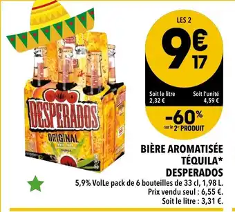 Supeco Bière Aromatisée Téquila Desperados offre