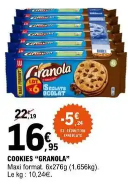 E.Leclerc COOKIES GRANOLA offre