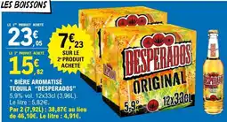E.Leclerc BIÈRE AROMATISÉ TEQUILA “DESPERADOS” offre