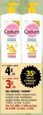 E.Leclerc Gel Douche Cadum offre