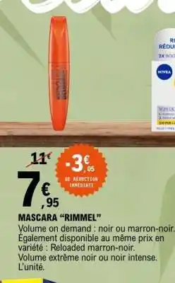 E.Leclerc MASCARA RIMMEL offre