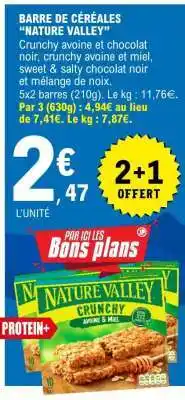 E.Leclerc BARRE DE CÉRÉALES “NATURE VALLEY” offre