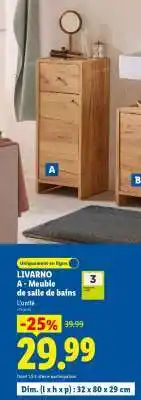 Lidl LIVARNO A - Meuble de salle de bains offre