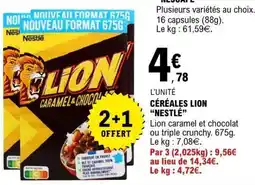 E.Leclerc Céréales Lion Nestlé offre