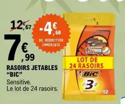 E.Leclerc RASOIRS JETABLES “BIC” offre