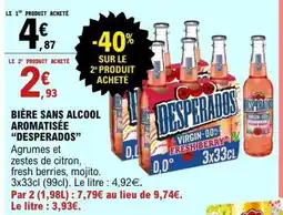 E.Leclerc BIÈRE SANS ALCOOL AROMATISÉE “DESPERADOS” offre