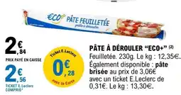 E.Leclerc PÂTE À DÉROULER “ECO+” offre