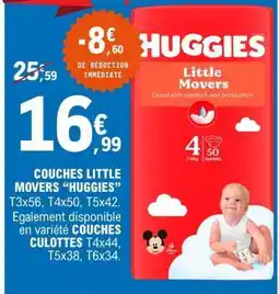 E.Leclerc Couches Little Movers HUGGIES offre