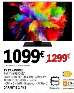E.Leclerc TV PANASONIC offre