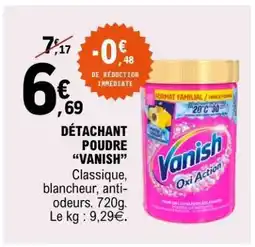 E.Leclerc DÉTACHANT POUDRE “VANISH” offre