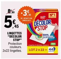 E.Leclerc LINGETTES DECOLOR STOP offre