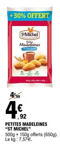 E.Leclerc PETITES MADELEINES ST MICHEL offre