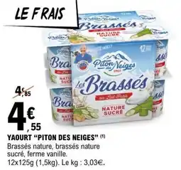 E.Leclerc Yaourt 'Piton des Neiges' offre