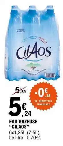 E.Leclerc Eau gazeuse 'Cilaos' offre
