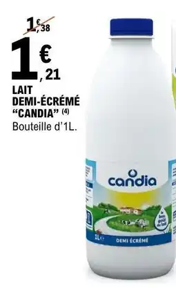 E.Leclerc Lait Demi-Écrémé 'Candia' offre