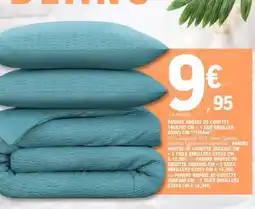 E.Leclerc PARURE HOUSSE DE COUETTE 140X200 CM + 1 TAIE OREILLER 63X63 CM 'TISSIA' offre