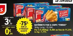 E.Leclerc BATÔNNETS FISH & CHIPS “FINDUS” offre