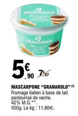 E.Leclerc Mascarpone Granarolo offre