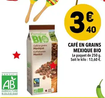 Supeco Café en Grains Mexique Bio offre