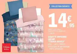 E.Leclerc COUETTE IMPRIMÉE ENFANT TISSAIA BASICS offre