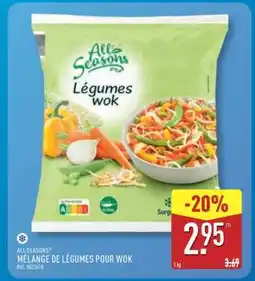 ALDI ALL SEASONS MÉLANGE DE LÉGUMES POUR WOK offre