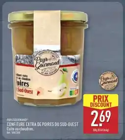 ALDI Pays Gourmand Confiture Extra de Poires du Sud-Ouest offre
