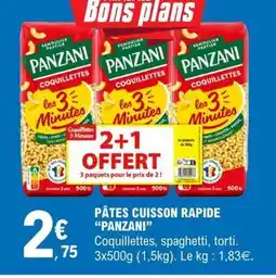 E.Leclerc Pâtes Cuisson Rapide 'Panzani' offre