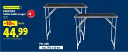Lidl PARKSIDE Tables multi-usages offre