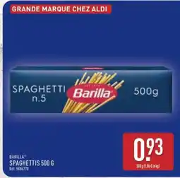 ALDI BARILLA SPAGHETTIS 500 G offre