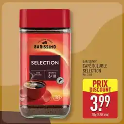 ALDI BARISSIMO CAFÉ SOLUBLE SÉLECTION offre