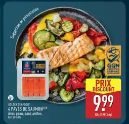 ALDI GOLDEN SEAFOOD 4 PAVÉS DE SAUMON offre