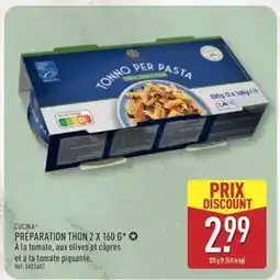 ALDI Cucina Préparation Thon 2 x 160 g offre