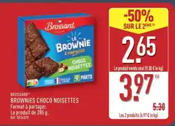 ALDI BROSSARD BROWNIES CHOCO NOISETTES offre