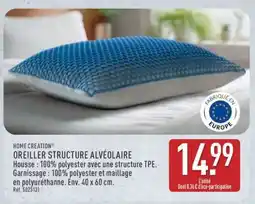 ALDI OREILLER STRUCTURE ALVÉOLAIRE offre