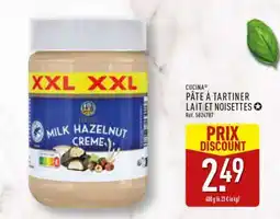 ALDI Cucina Pâte à Tartiner Lait et Noisettes offre