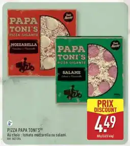 ALDI PIZZA PAPA TONI'S offre