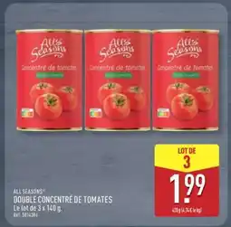 ALDI All Seasons Double Concentré de Tomates offre