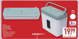 ALDI EXPERTIF DESTRUCTEUR DE DOCUMENTS OU PLASTIFIEUSE offre