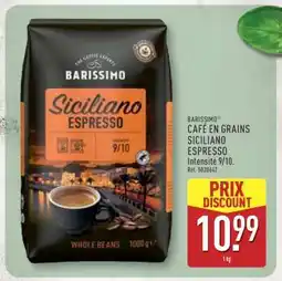ALDI BARISSIMO Café en Grains Siciliano Espresso offre