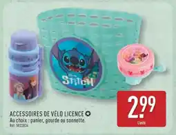 ALDI ACCESSOIRES DE VÉLO LICENCE offre
