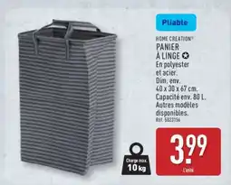 ALDI HOME CREATION PANIER À LINGE offre