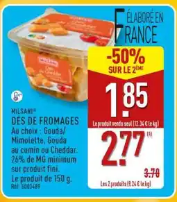 ALDI MILSANI DÉS DE FROMAGES offre