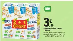 E.Leclerc BOISSON VÉGÉTALE BIO(4) “BJORG” offre