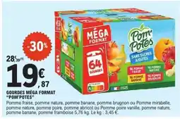E.Leclerc GOURDES MÉGA FORMAT “POM'POTES” offre
