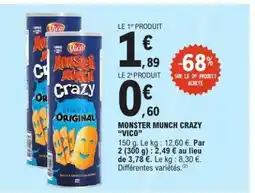E.Leclerc MONSTER MUNCH CRAZY VICO offre