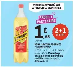 E.Leclerc SODA SAVEUR AGRUMES 'SCHWEPPES' offre