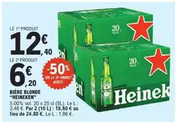 E.Leclerc Bière Blonde Heineken offre
